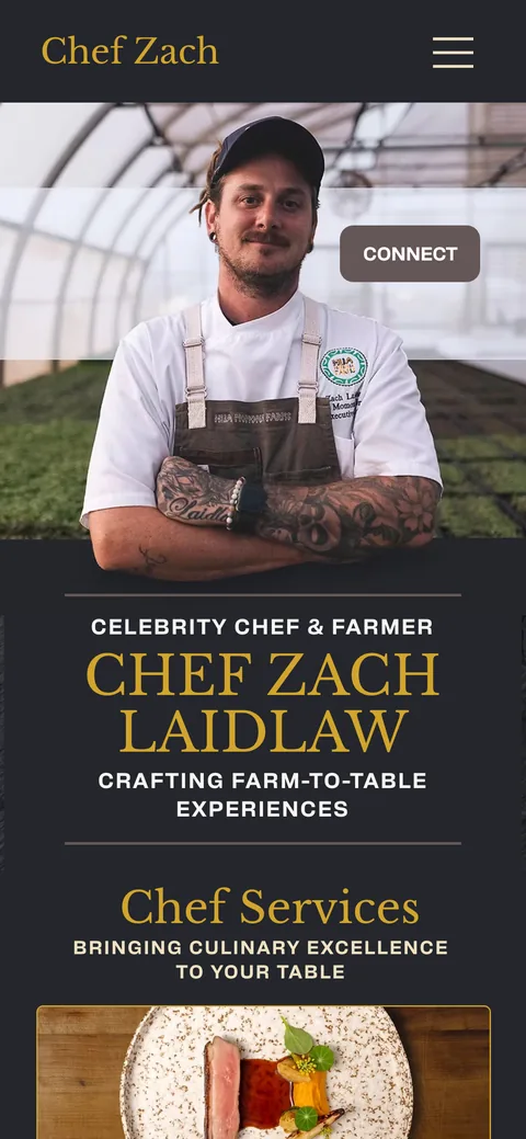 Chef Zach Laidlaw — mobile
